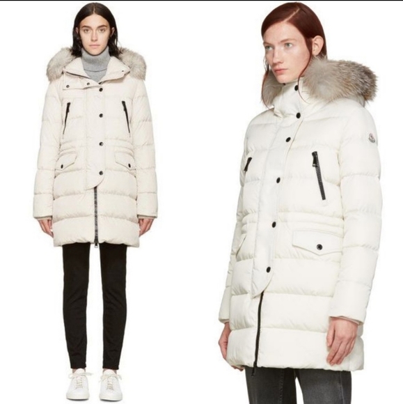 Moncler Jackets & Blazers - Moncler Fragon Down Puffer Coat with Fur Hood Size 2